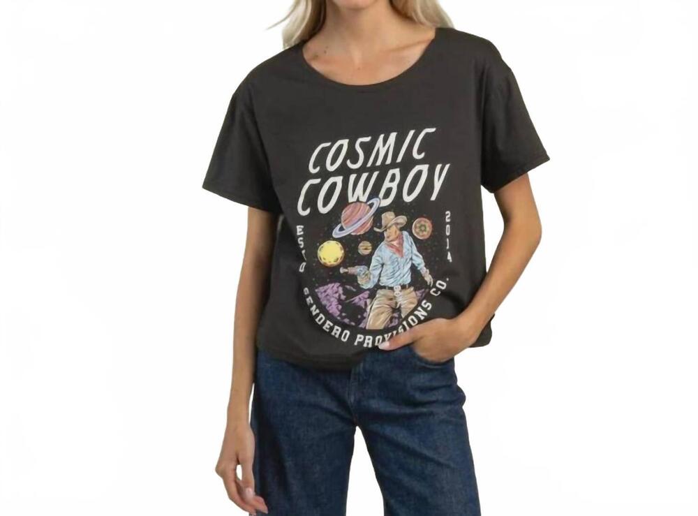 NEW SENDERO PROVISIONS CO. cosmic cowboy basic tee in black